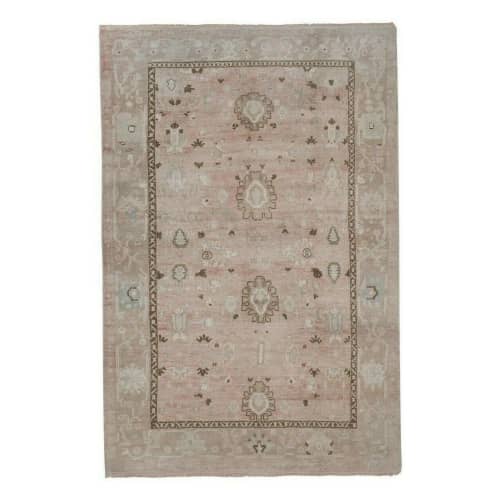 Mid-20th Century Handmade Turkish Karapinar Anatolian Accent | Area Rug in Rugs by Vintage Pillows Store. Item made of cotton & fiber