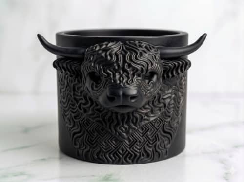 Planter Highland Cow Head | Plant Stand in Plants & Landscape by Kimi Craft Corner