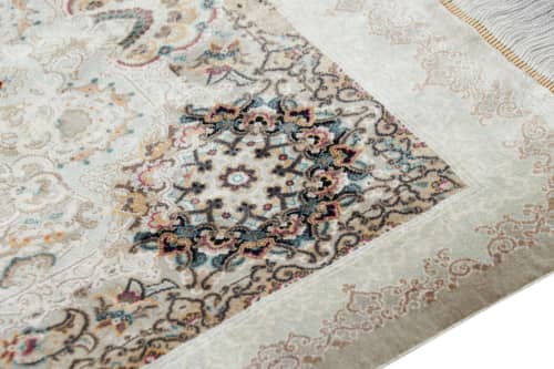 Rug & Kilim’s Modern Classics Rug with Red Medallion | Area Rug in Rugs by Rug and Kilim