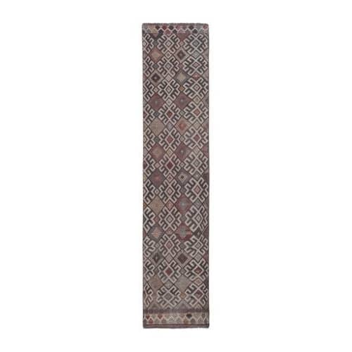 Vintage Jajim Turkish Kilim Rug 2'1'' X 9' | Area Rug in Rugs by Vintage Pillows Store