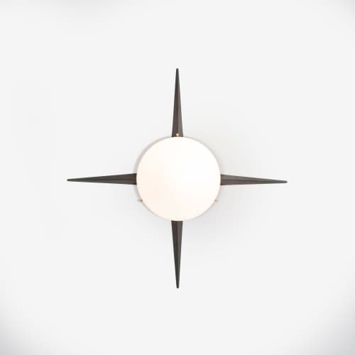 Solare Cross | Sconces by DESIGN FOR MACHA. Item made of brass & glass
