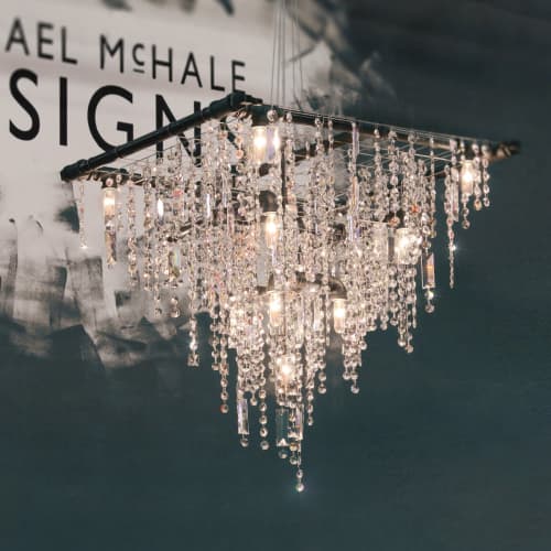 Tribeca Beacon Chandelier | Chandeliers by Michael McHale Designs. Item made of glass