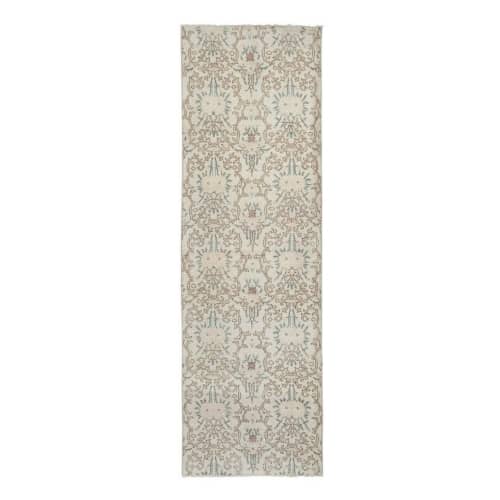 Vintage Anatolian Oushak Isparta Handwoven Rug Runner | Runner Rug in Rugs by Vintage Pillows Store. Item made of cotton