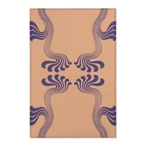 Art Nouveau Paisley no.2 Area Rug | Rugs by Odd Duck Press. Item composed of wool and fiber