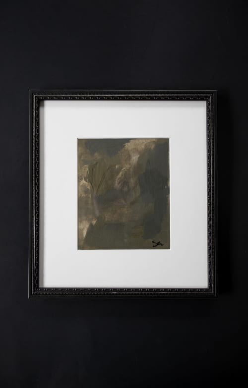 Themis | Oil And Acrylic Painting in Paintings by Double Kick | Sara Kraus. Item made of paper with synthetic works with minimalism & contemporary style