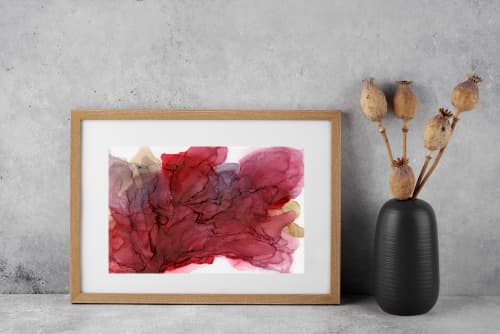 inviting love and joy | abstract original art | Watercolor Painting in Paintings by Megan Spindler