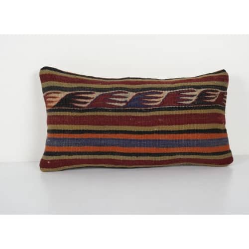 Tribal Wool Handmade Pillow Covers, Striped Turkish Kilim Lu | Cushion in Pillows by Vintage Pillows Store
