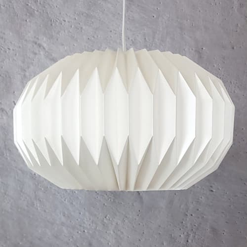 Sphere Large - Origami Paper Lampshade Eco-friendly | Pendants by Studio Pleat. Item composed of paper in minimalism or contemporary style