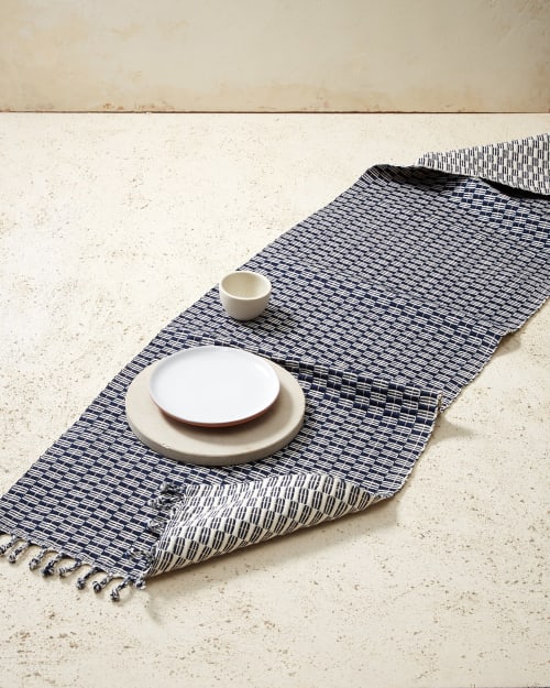 Panalito Runner - Indigo | Table Runner in Linens & Bedding by MINNA