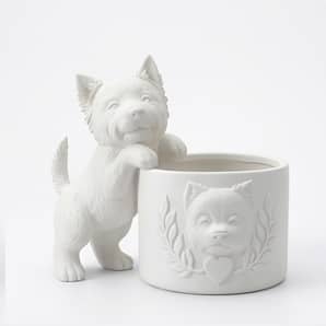 Westie Planter | Plant Stand in Plants & Landscape by Kimi Craft Corner