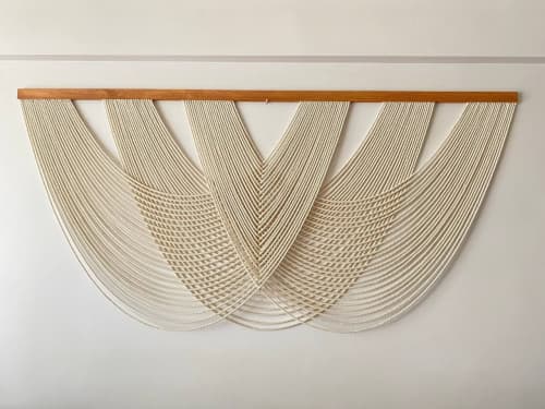 Contemporary Macrame Tapestry - Handcrafted Boho Wall Hanging for Modern Home Decor | Macrame Wall Hanging in Wall Hangings by RavaTapestryArt