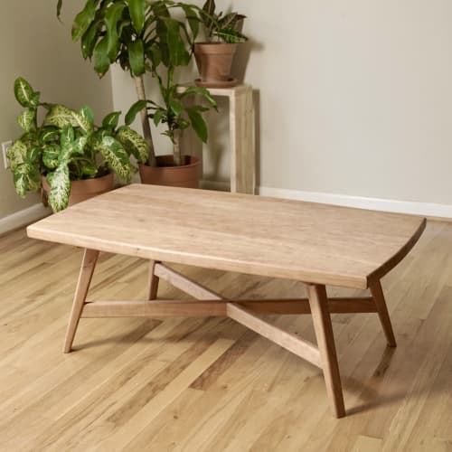 Scandinavian Coffee Table | Tables by Crafted Glory. Item made of oak wood compatible with scandinavian style