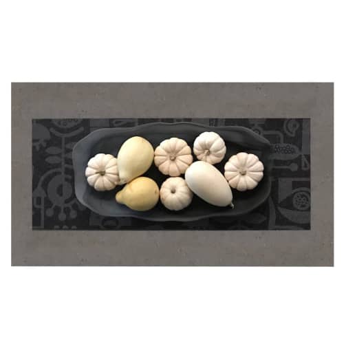 Table Runner Merino Wool Felt 'Living Laboratory' Charcoal | Linens & Bedding by Lorraine Tuson