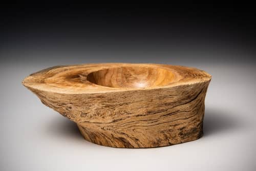 Oak Bowl | Decorative Bowl in Decorative Objects by Louis Wallach Designs. Item made of oak wood