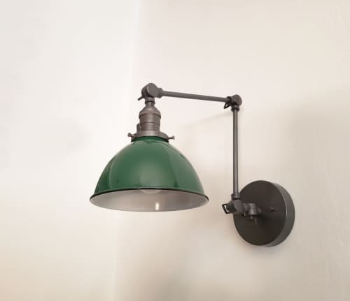 Kitchen Shelves Adjustable Wall Light - Industrial Sconce | Sconces by Retro Steam Works. Item made of metal compatible with industrial style
