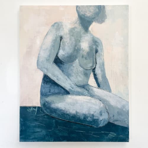 Hera | 24 x 30 | Oil And Acrylic Painting in Paintings by Ella Friberg. Item composed of birch wood in contemporary or modern style