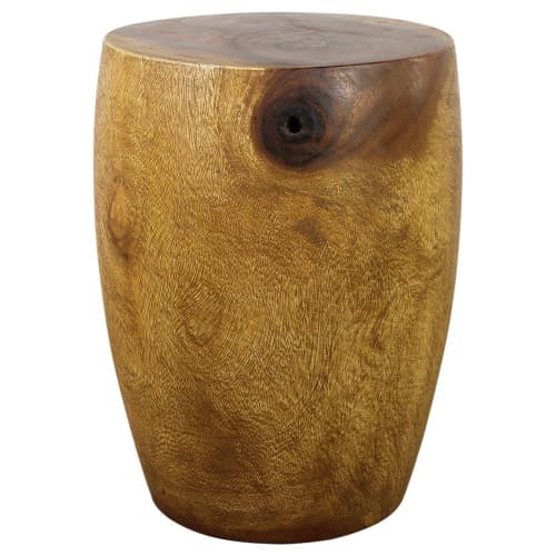 Haussmann® Wood Merlot End Table 15 D x 20 inch High Oak Oil | Tables by Haussmann®