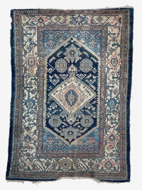 INSANELY Beautiful Antique Rug | COOL & EARTHY Mystical | Area Rug in Rugs by The Loom House. Item made of wool