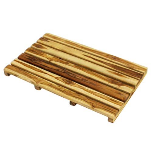 Haussmann® Teak Teak Spa Mat ST 28 L x 17 W x 2 in H Teak | Rugs by Haussmann®
