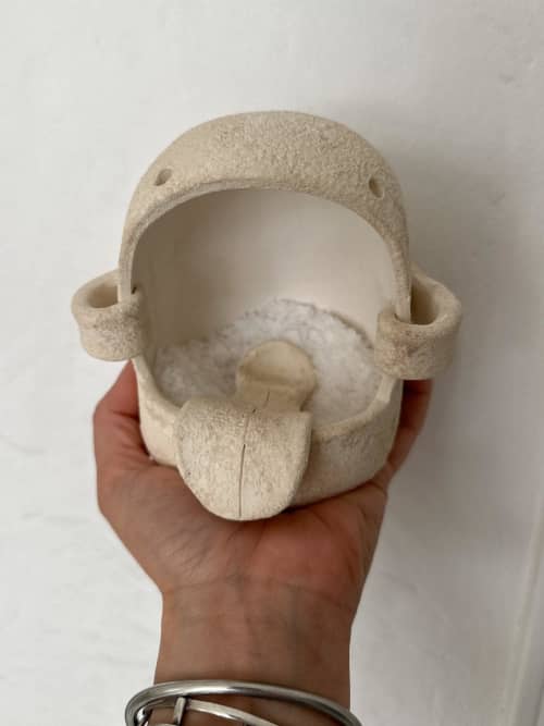 Handmade Ceramic Salt Cellar Monster | Vessels & Containers by MUDDY HEART