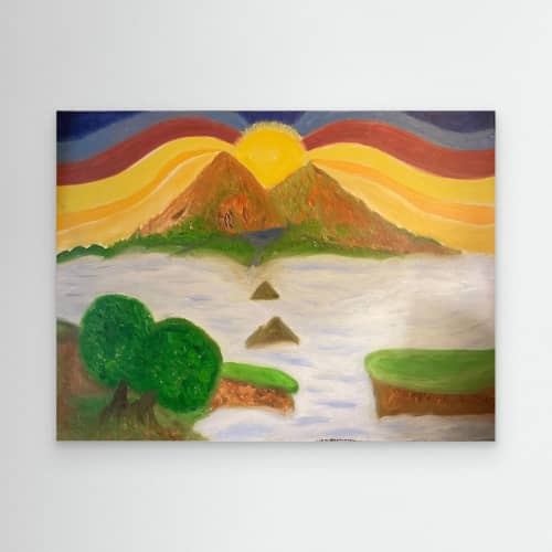 Misty Mountain Top : Jonathan Lysdahl | Decorative Objects by Art of Jonathan Lysdahl