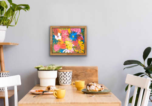 Bouquet I (Horizontal or Vertical) | Prints by Neon Dunes by Lily Keller. Item composed of canvas and paper