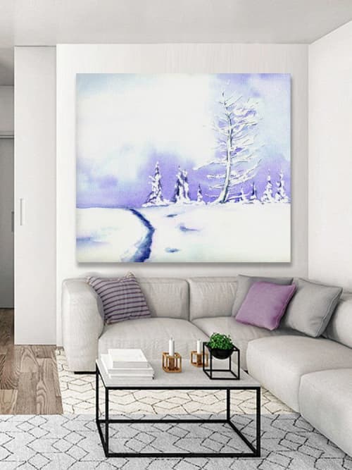 Crystal Mountain | Prints by Brazen Edwards Artist. Item made of canvas with paper