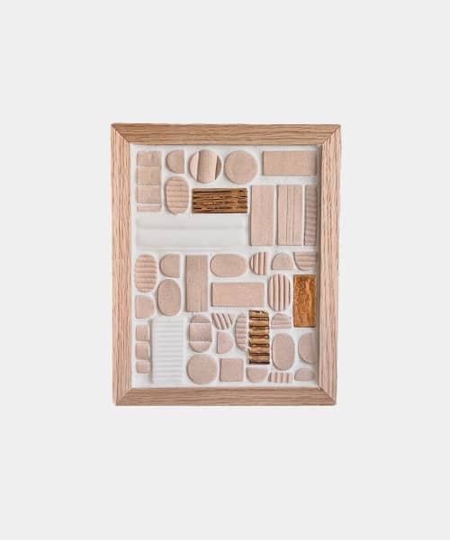 Tiled Wall Art no. 6 (MINI) - May 2022 Release | Wall Sculpture in Wall Hangings by Eliana Bernard. Item composed of wood & ceramic