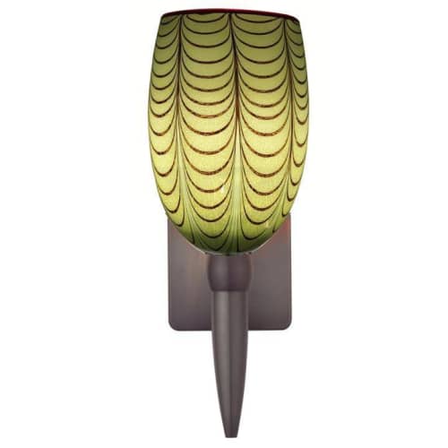 Blown Glass Wall Sconce - IZMIR (TORCH) | Sconces by Oggetti Designs. Item composed of glass