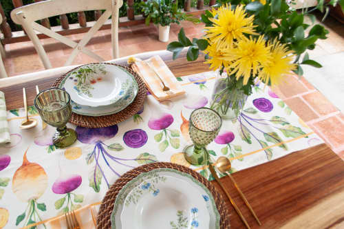 Radish Table Runner | Linens & Bedding by OSLÉ HOME DECOR