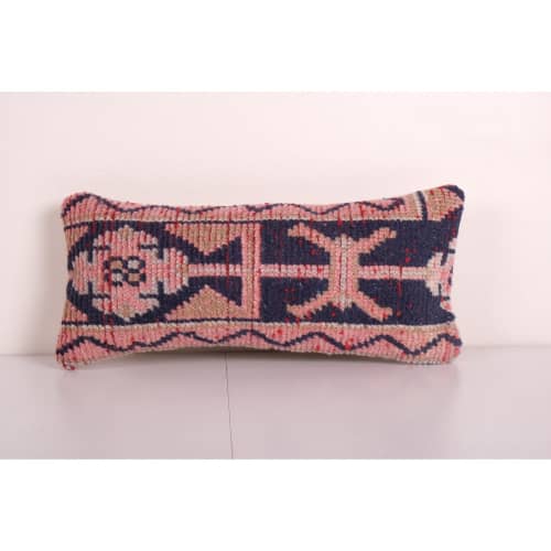 Vintage Muted Carpet Rug Bedding Pillow, Faded Ethnic Turkis | Cushion in Pillows by Vintage Pillows Store