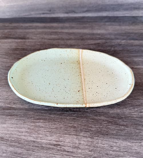 Oval Plate - Seafoma, Unique Modern Handmade Pottery | Ceramic Plates by Tomoko Ceramics