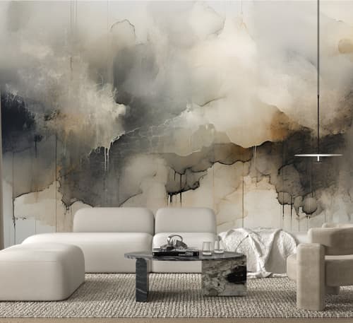 Vapor — Abstract Luxury Wallpaper Mural | Wall Treatments by ELLE WALLS