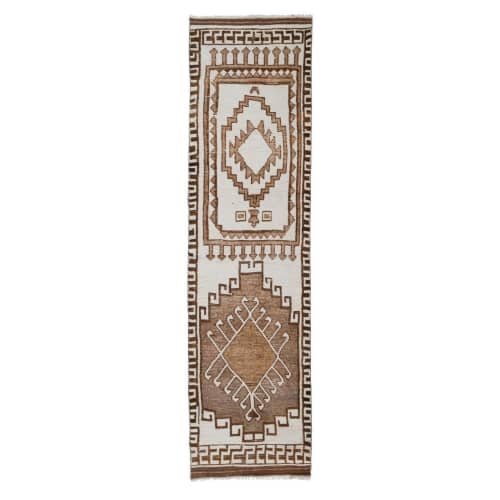 Handmade Vintage Moroccan Hallway Rug Runner - Stair Carpet | Runner Rug in Rugs by Vintage Pillows Store. Item made of cotton with fiber