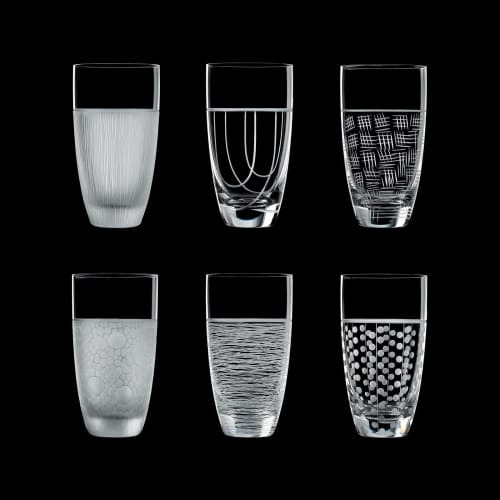 Tall | Glass in Drinkware by Oggetti Designs. Item composed of glass