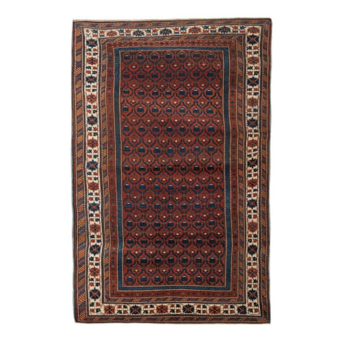 Vintage Caucasian Chichi 5'7" X 8'4" | Area Rug in Rugs by Vintage Pillows Store. Item made of cotton with fiber