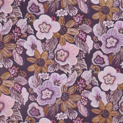 Boogie Oogie Oogie Plum Wallpaper | Wall Treatments by Stevie Howell. Item made of paper