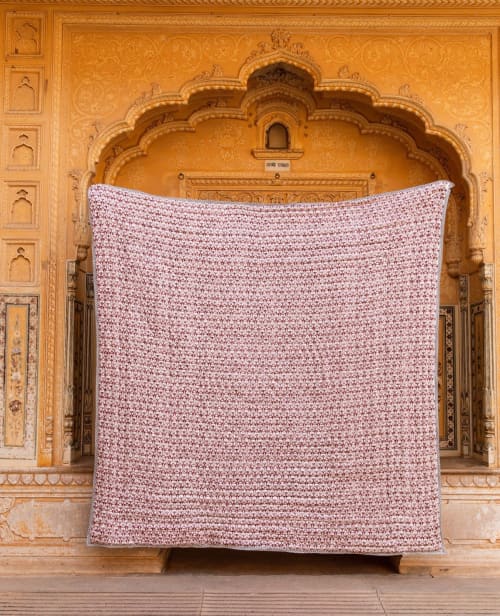 Koloman Moser Quilt (Reverse) | Linens & Bedding by CQC LA. Item composed of cotton