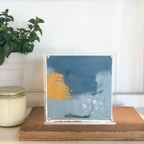Abstract 6 | Oil And Acrylic Painting in Paintings by Ella Friberg. Item composed of paper in contemporary or modern style