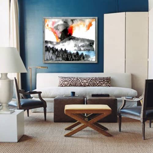Wild Fire | Prints by Brazen Edwards Artist. Item made of canvas with paper