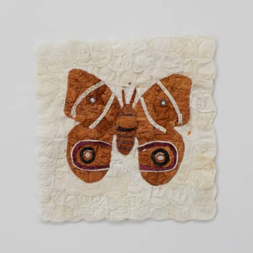Mini Moth - Antherina suraka | Mixed Media by Tanana Madagascar. Item made of fabric