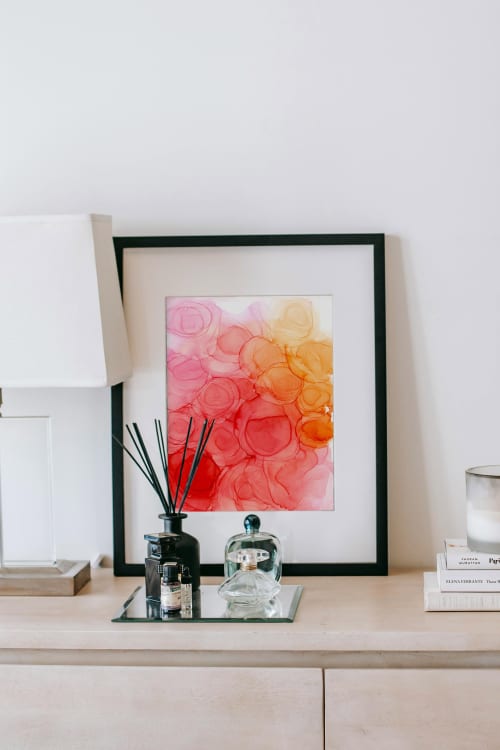 energizing spring | abstract original art | Mixed Media in Paintings by Megan Spindler