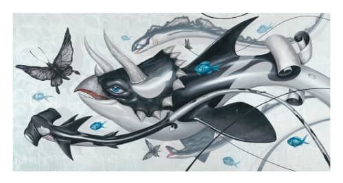"Orceratops" | Prints in Paintings by Greg "CRAOLA" Simkins