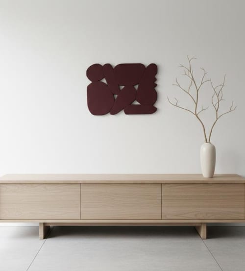 Beige Abstract 3D Art – Textured Relief Wall Sculpture in Irregular Organic Shape, Handmade Modern Artwork and Unique Gift for Home Décor | Wall Hangings by Vaiva Art Atelier