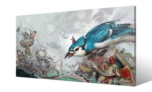 "The Middle" Canvas Edition | Prints in Paintings by Greg "CRAOLA" Simkins