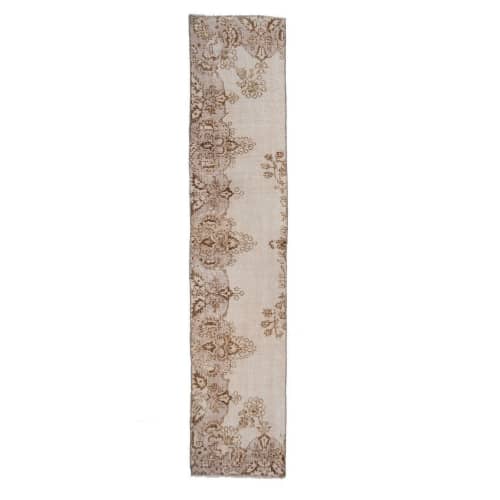 Vintage Turkish Sparta Runner 2' X 9'6" | Runner Rug in Rugs by Vintage Pillows Store. Item composed of cotton and fiber