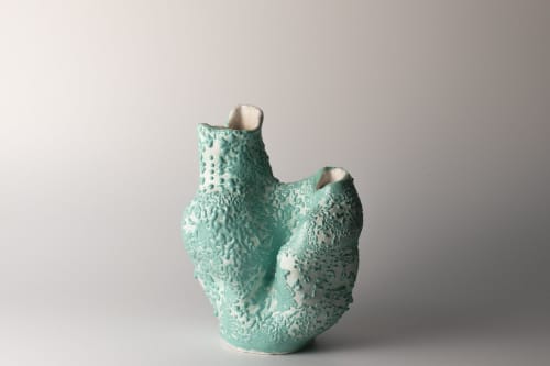 color studies vessel 1 | Sculptures by Ashley Perez. Item made of ceramic works with contemporary & eclectic & maximalism style