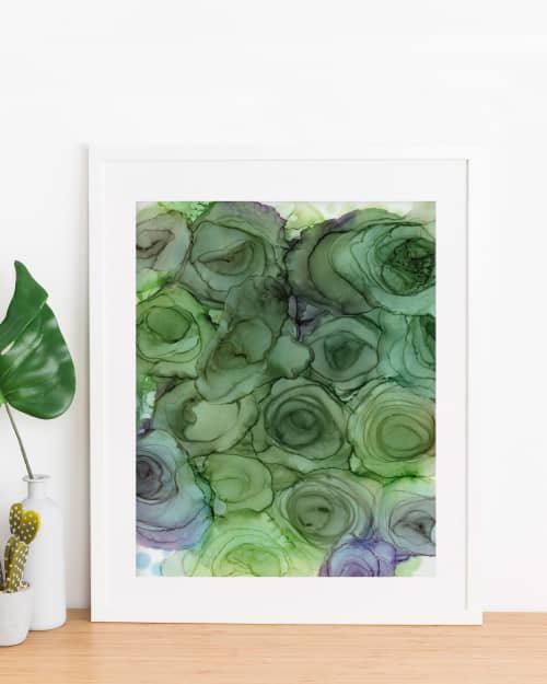 verdant blooms |  fine art print | Prints in Paintings by Megan Spindler