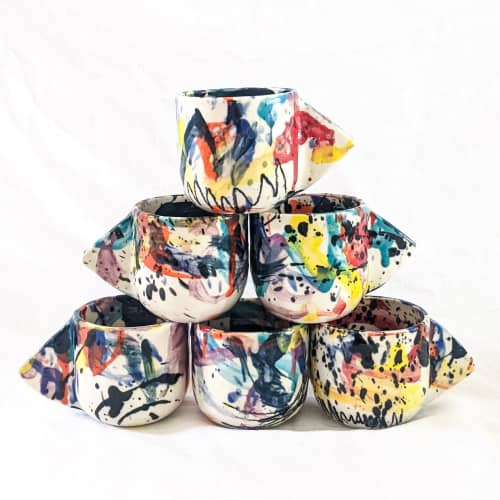 Wacky Espresso Cup | Drinkware by btw Ceramics. Item composed of ceramic