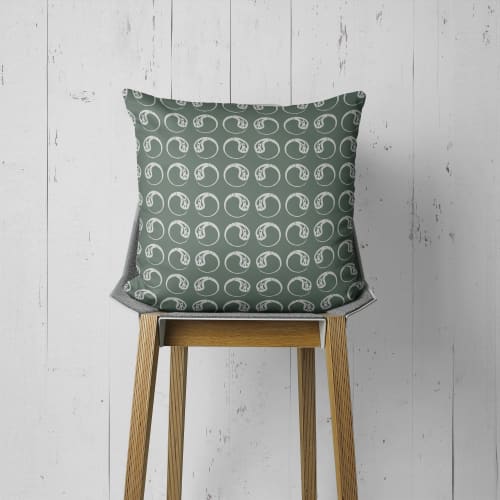 Moon Drop Throw Pillow | Pillows by Odd Duck Press. Item made of cotton